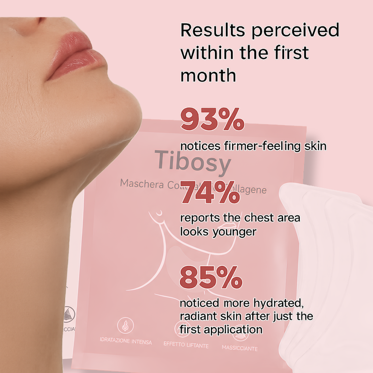 Tibosy™ Collagen Neck Mask - 4 Patches