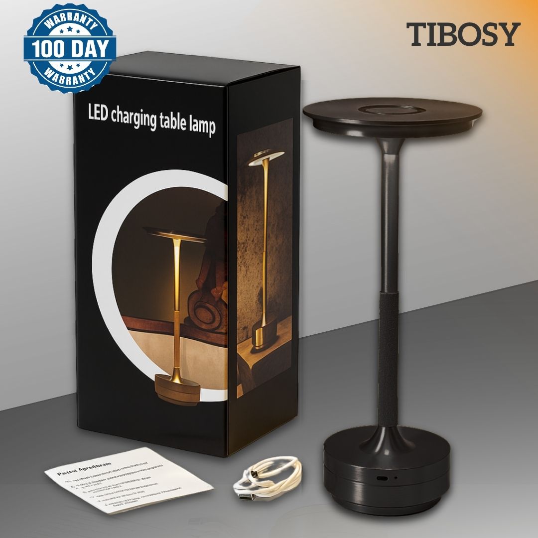 Tibosy table lamp black variant with product features