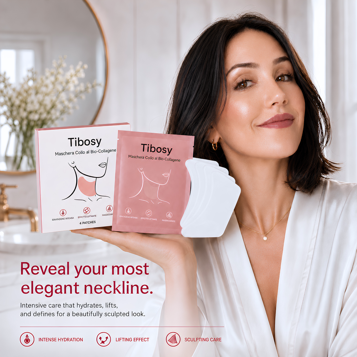 Tibosy™ Collagen Neck Mask - 4 Patches