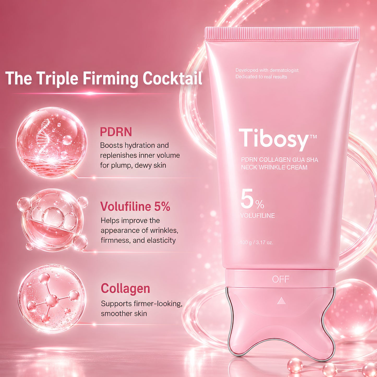 Tibosy™ Collagen Neck Wrinkle Gua Sha Cream