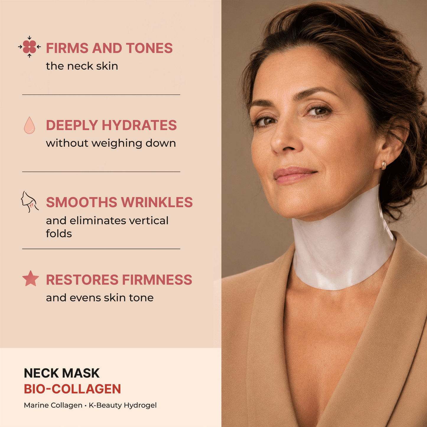 Tibosy™ Collagen Neck Mask - 4 Patches