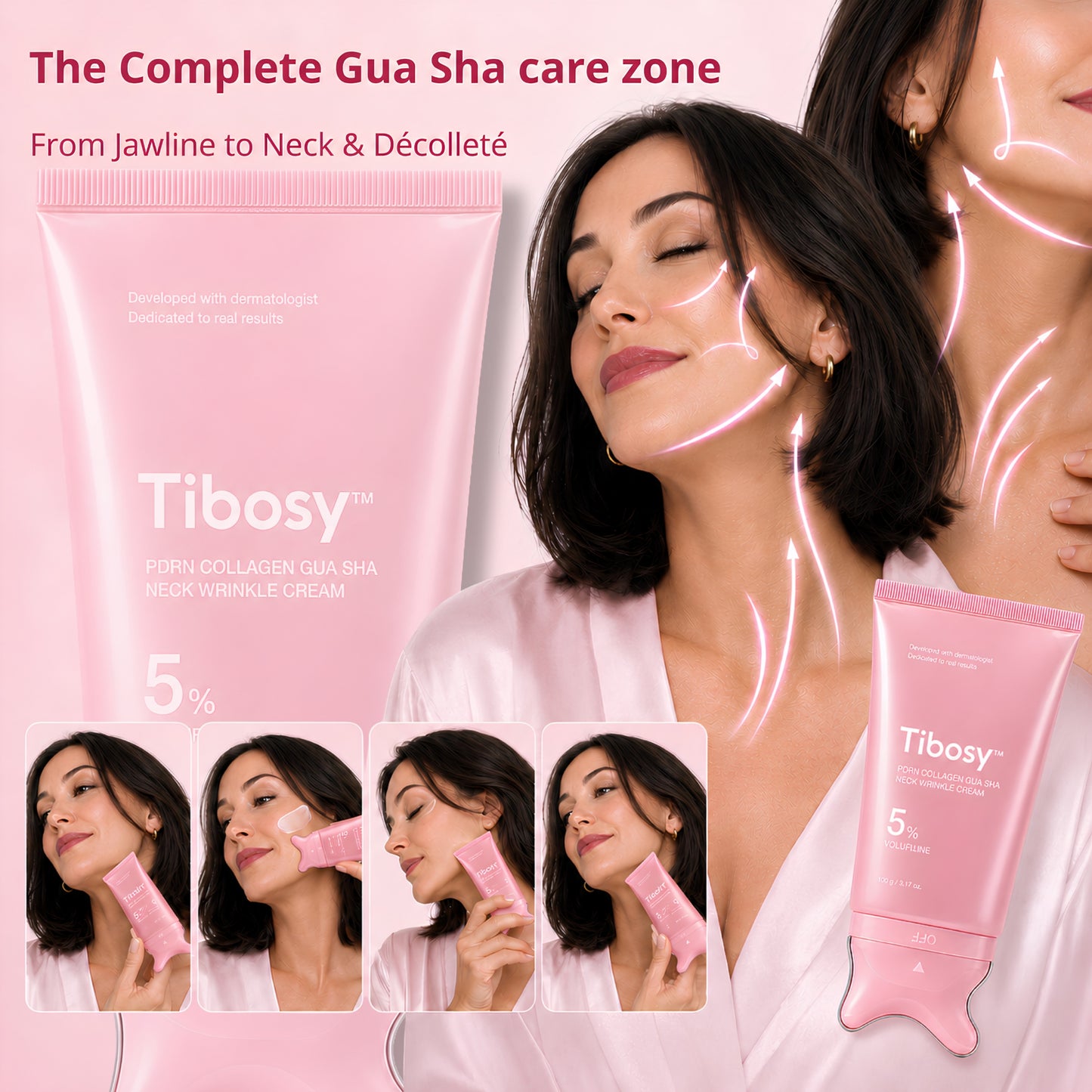 Tibosy™ Collagen Neck Wrinkle Gua Sha Cream
