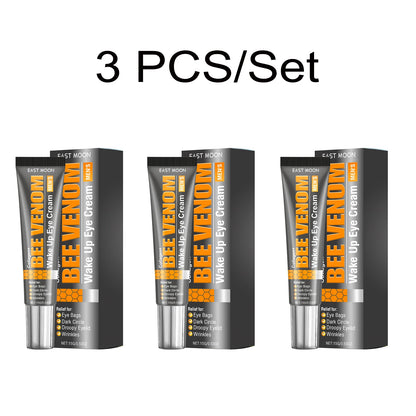 Bee Venom Eye Cream + Essence+Patches Hydrate Dry Eye Skin Reduce Dark Spot Fade Fine Line Firm Eye Contour Fast Absorb Eye Firm