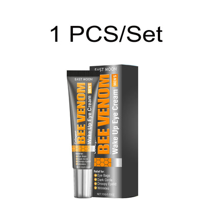 Bee Venom Eye Cream + Essence+Patches Hydrate Dry Eye Skin Reduce Dark Spot Fade Fine Line Firm Eye Contour Fast Absorb Eye Firm