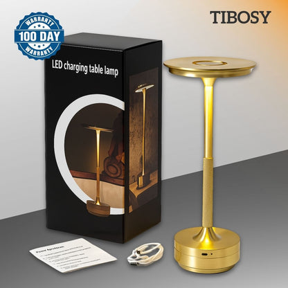 Tibosy table lamp gold variant with product details