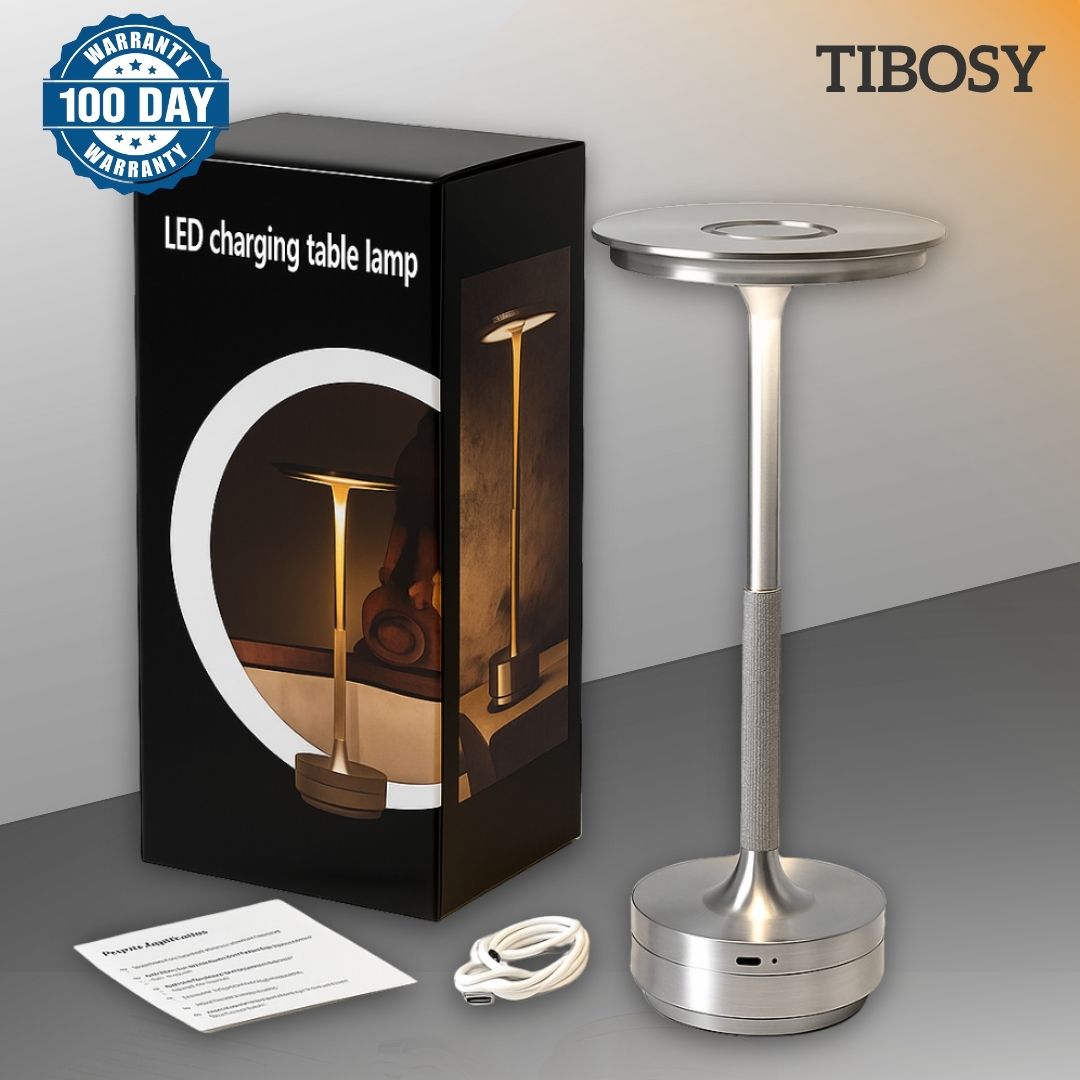 Tibosy table lamp silver variant with specifications